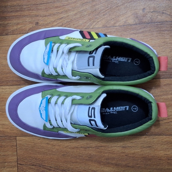 Disney Pixar Toy Story Buzz Lightyear Men's Lace Up Shoes Sneakers, Size 7 - Picture 4 of 8